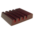 2.5" x 3" Unisub Mahogany Finish Slotted Coaster Holder