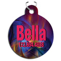 1.25" x 1.5" Unisub Gloss White Sublimatable Aluminum Round Pet Tag