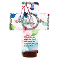 Gloss Hardboard Cross Award with Base