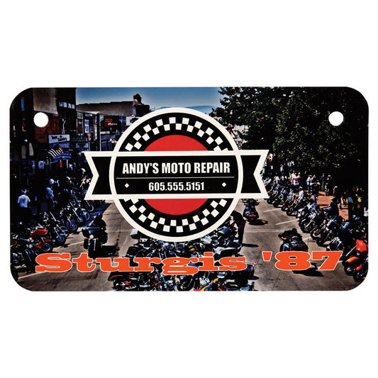 7" x 4" x .025" White Sublimatable UVSub Aluminum Motorcycle License Plate