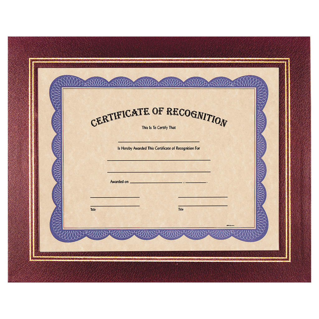 Burgundy 13 1/4" x 10 3/4" Certificate Holder